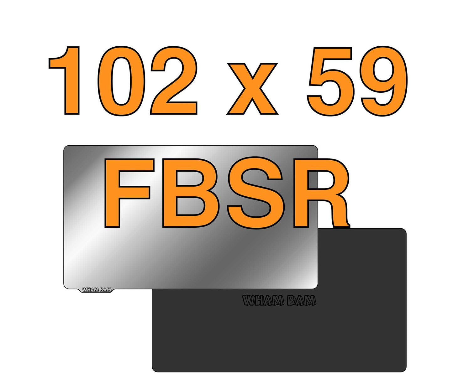 Wham Bam Flexible Build System for Resin 3D Printers (102x59 mm)