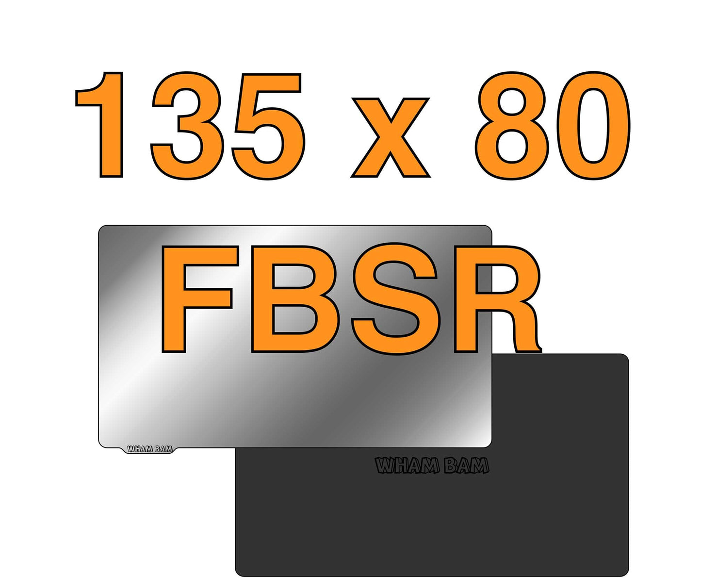 Wham Bam Flexible Build System for Resin 3D Printers (135x80 mm)