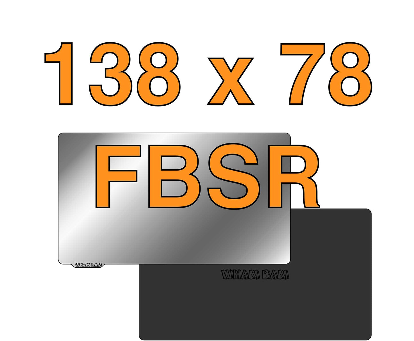 Wham Bam Flexible Build System for Resin 3D Printers (138x78 mm)