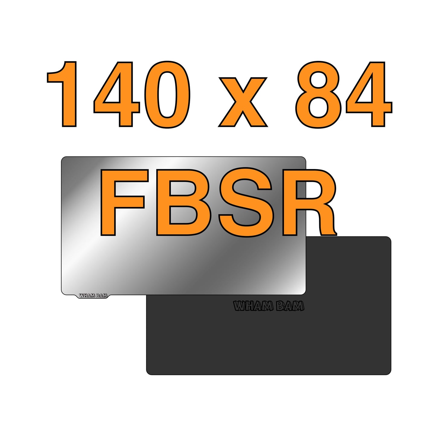 Wham Bam Flexible Build System for Resin 3D Printers (140x84 mm)