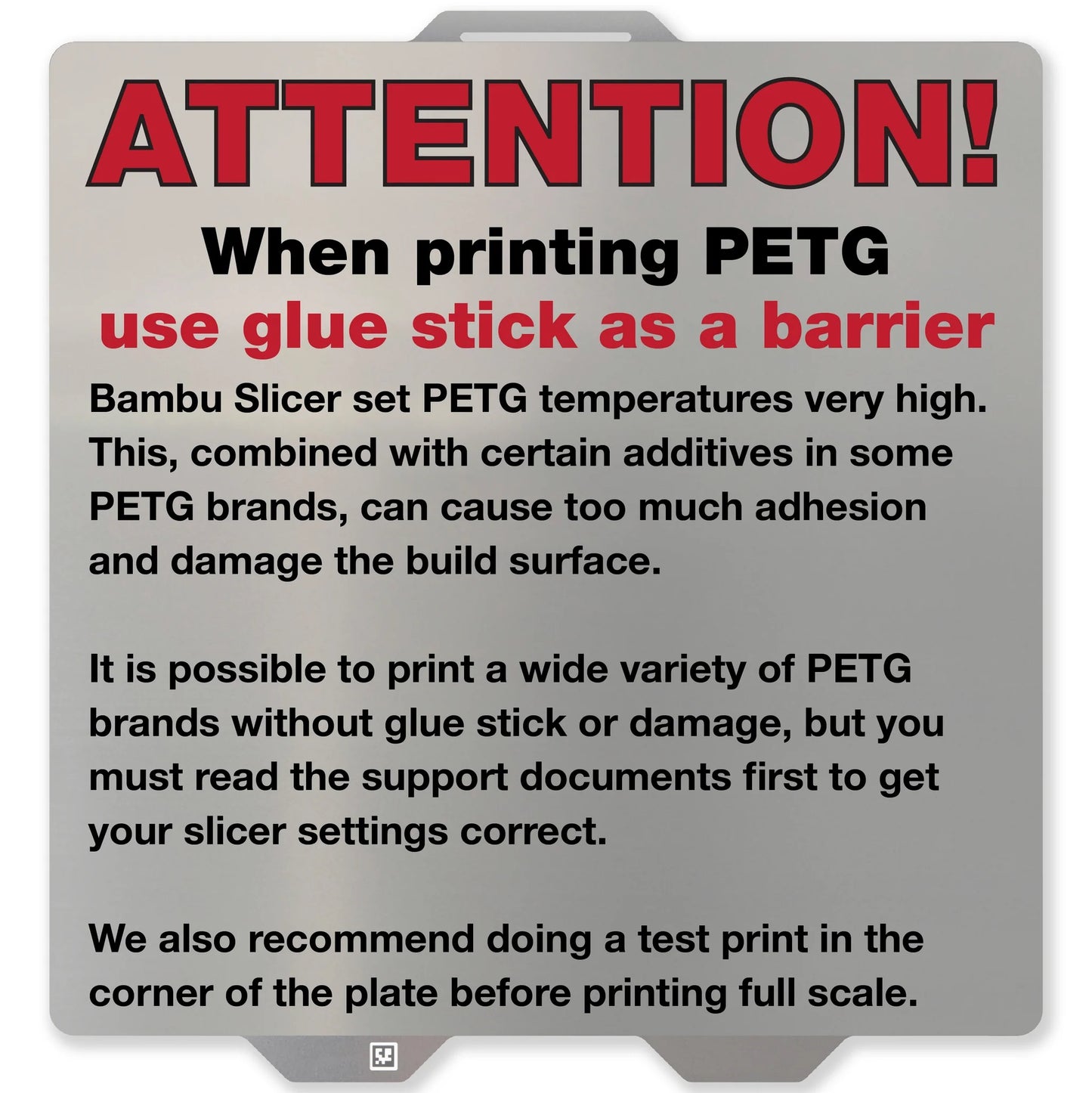 Wham Bam Flexible Build System for FDM 3D Printers (258x258mm) - Pre-Installed PEX Build Surface (Bambu Labs)