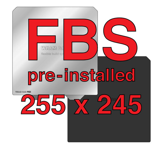 Wham Bam Flexible Build System for FDM 3D Printers (255x245mm) - Pre-Installed PEX Build Surface