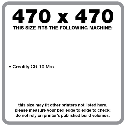 Wham Bam Flexible Build System for FDM 3D Printers (470x470mm) - Pre-Installed PEX Build Surface